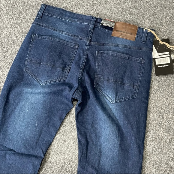 NWT Premium Denim Men's Light Washed Skinny FitJeans Sz 34/32 - Picture 9 of 13